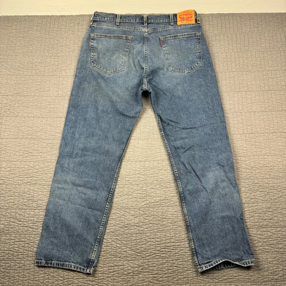 Levis 505 Jeans Men's 38x30 (36x30) Blue Regular Straight Medium Wash‎ Denim Y2K